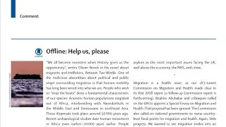 Offline: Help us, please. Richard Horton. The Lancet. 06 Settembre 2025.