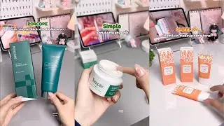 [Shopee Haul] Unboxing Makeup and Skincare Products for Girls: Facial Cleanser, Lazy Cream, Moist...