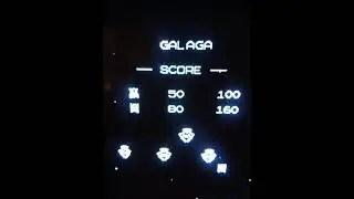 vecfever emulation of galaga on original no buzz vectrex