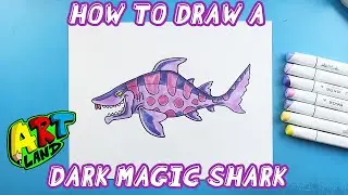 How to Draw a DARK MAGIC SHARK