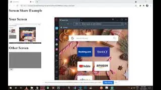 Javascript Screen Share Webrtc