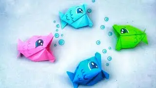 Origami Talking Fish | How to make paper 3D fish