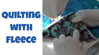 How to Quilt with Fleece Fabric - Beginner Sit Down Quilting Tutorial with Leah Day