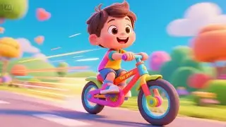 Bicycle Bell and Racing Feet | Fast-Paced Kids Song | Ride and Race Nursery Rhyme