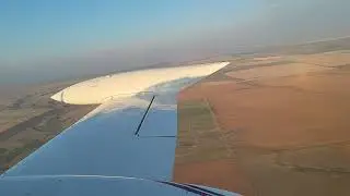 Scobey, Montana Airport (9S2) decent, approach, and landing Cessna 340A