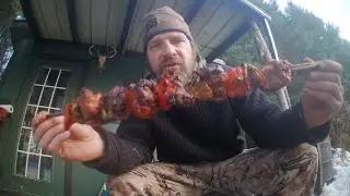 Best Venison Recipe Ever | Bacon-Wrapped Venison Skewers on an Open Fire