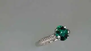 Blue Green Tourmaline Ring