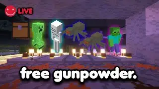 Erecting The Mob-Farminator on a Funny Minecraft SMP