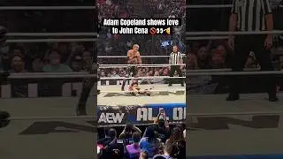 Adam Copeland shows love to John Cena at AEW All Out 2025