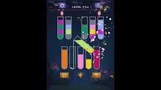 Sort water color puzzle leve 734 ios ipad iphone, apk android Samsung xiaomi 2022