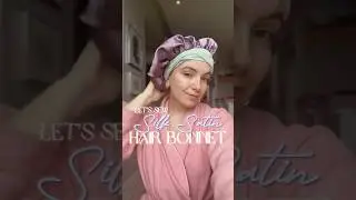 I Made a 100% Silk Satin Hair Bonnet | hair care for sleeping