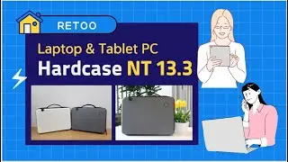 🔶 RETOO&reg; NT 13.3 🔶Laptop storage hard case with 100% polycarbonate.