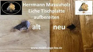 Eiche Esstisch aufbereiten by Herrmann Massivholz Tischmanufaktur aus Stuttgart