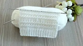Muhteşem İki Şiş Yapımı Kolay Örgü Modeli Desen #knitting #keşfet #handmade #pattern #crochet #knit 