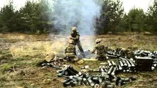 3rd Battalion the Parachute regiment firing mortars