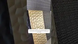 💎Textured aluminum panel: adds depth and style to any space #aluminumcurtainwall #interiordesign