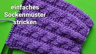 einfaches Sockenmuster stricken