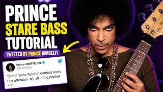 Prince STARE Bass Tutorial Tweeted by Prince Himself!