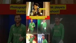 Photographer reaction on pak players during world Cup photoshoot! | #viralshorts #shorts