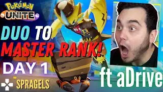 Day 1 ft @aDrive!! *Duo To Master Rank Season 4* - Pokemon Unite
