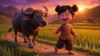 Cô Bé Chăn Trâu 🐃 | Hoạt Hình Ca Nhạc Không Thoại Vui Nhộn | Nhạc Thiếu Nhi Remix