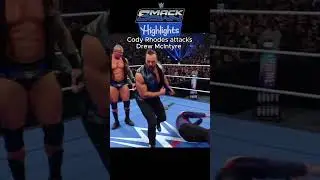Cody Rhodes attacks Drew McIntyre #wwe #smackdown #highlights #wwesmackdown #smackdownhighlights