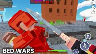 I GOT FOUR KILLS IN BED WAS#FOUR-PLAYERS MODE#minefun #minecraft 