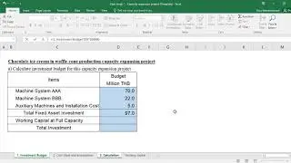 Case study 1 - Ice Cream Production Expansion Project