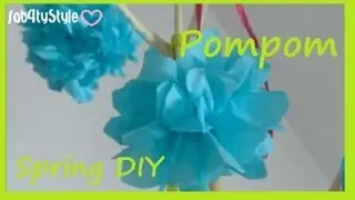 ♡Spring Deko♡ [DIY] - Papierbl&uuml;ten einfach selbermachen - Paper Pompoms easy!