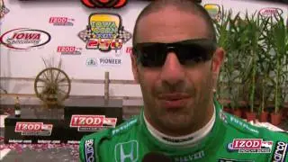 Tony Kanaan wins the Iowa Corn Indy 250