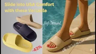 👡 CUSHIONAIRE EVA Slides USA&ndash; $19.99, 30 Colors! ☁️  -43%