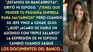 Mi Esposo Fingió Perder Su Trabajo Para Que Vendiera Mi Empresa, ¡Pero Su Jefe Me Reveló La Verdad.