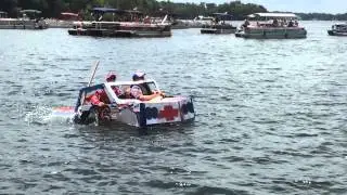 White Lake Cardboard Boat races 2015 Heat 3 pt 4 - Call Russ at 248-310-6239 - Michigan
