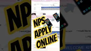 how to apply NPS #nps #stepbystep #scheme #shorts