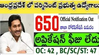 AP government jobs//latest government jobs notification 2020 //apply now //degree vacancies