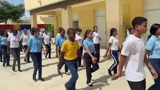 Pr&aacute;ctica de marcha escolar 2024-2025 Liceo Experimental 🇩🇴🫡