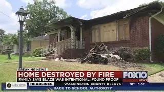 Family says house fire was intentional