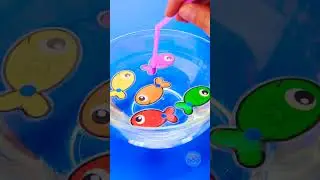 Cute DIY Fishing Game 🎣 To Learn Colors! 🌈✨
