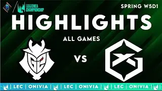 G2 vs GX ALL GAMES Highlights | LEC Spring 2025 | G2 Esports vs GIANTX