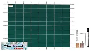 VEVOR Inground Pool Safety Cover 20 ft x 42 ft Rectangular Winter Pool Cover Triple