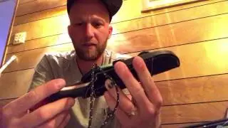 Bushcraft Knife review (Muela Rhino) Paper Cutting test.