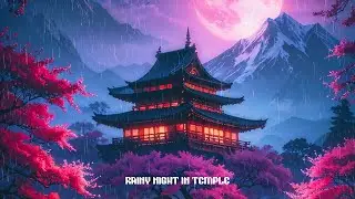Peaceful Rainy Night in Temple 🌧 Chill Asian lofi hip hop radio ~ Japanese beats to relax/study