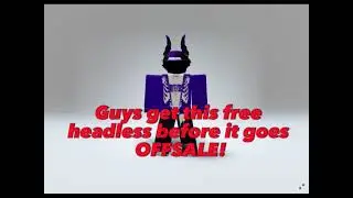 How to get FREE HEADLESS! 👀😱 #headless #headlesshorseman #roblox #freeheadless