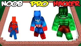 NOOB vs PRO vs HACKER in Hero Craft Merge Master