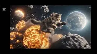 Giant cat destroying everything in the entire galaxy💀 #shorts #youtubeshorts #funnycats #cat 