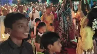 Christmas cake and candle service by our beloved pastors