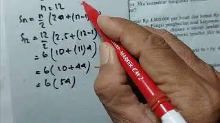17 KELAS 8 SOAL ASLI SEMESTER 1 2025 no 28 dan 29 menentukan jumlah suku ke-n - tikno layang5