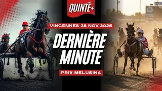 S&eacute;lection CHEVAUX de Derni&egrave;re minute du quint&eacute; 28 Novembre #quint&eacute; #attel&eacute; #trot #vincennes #tocard