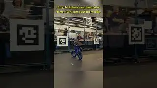 Robot bicycle, power AI technology.  #robot #sourcing #technology #ai #bicycle