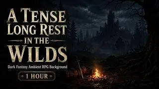A Tense Long Rest in the Wilds Dark Fantasy Ambient RPG Background (1 Hour)Description